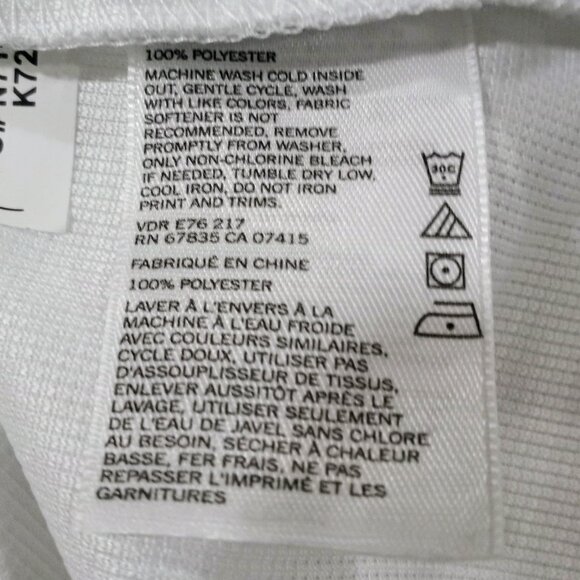 NAUTICA MENS WHITE POLO SHORT SLEEVE T-SHIRT WITH RED AND BLUE COLLAR XL - Picture 7 of 7